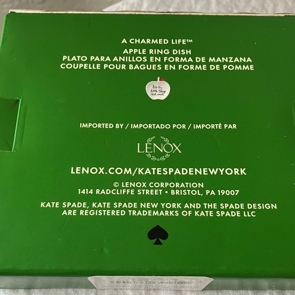 Kate Spade: “A Charmed Life” Apple Ring Dish- Gold Tone Leaf- Ceramic - Picture 11 of 12